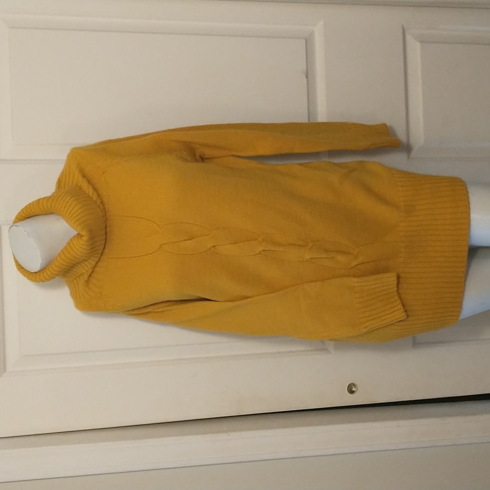 Gold Turtleneck Sweater by Ruby Rose size small